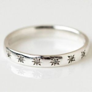 925 STERLING SILVER WHITE SAPPHIRE RING